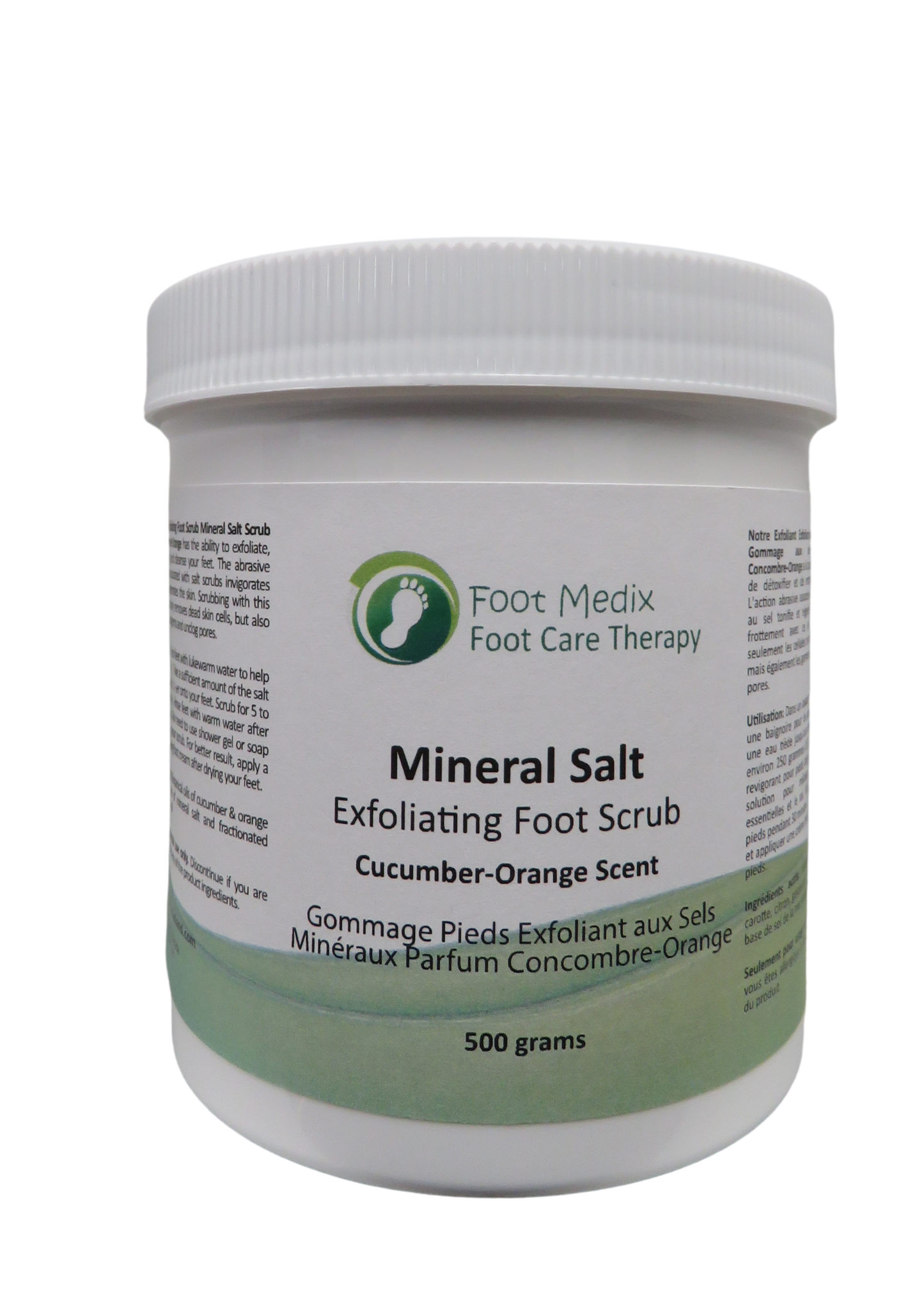 Mineral Salt Scrub /Cucumber-Orange 500 Grams