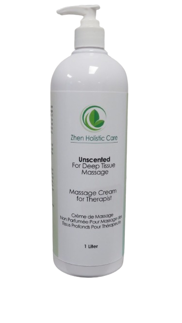 Unscented Massage Cream - For Deep Tissue Massage 1L