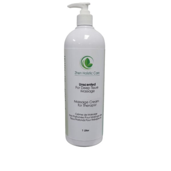 Unscented Massage Cream - For Deep Tissue Massage 1L