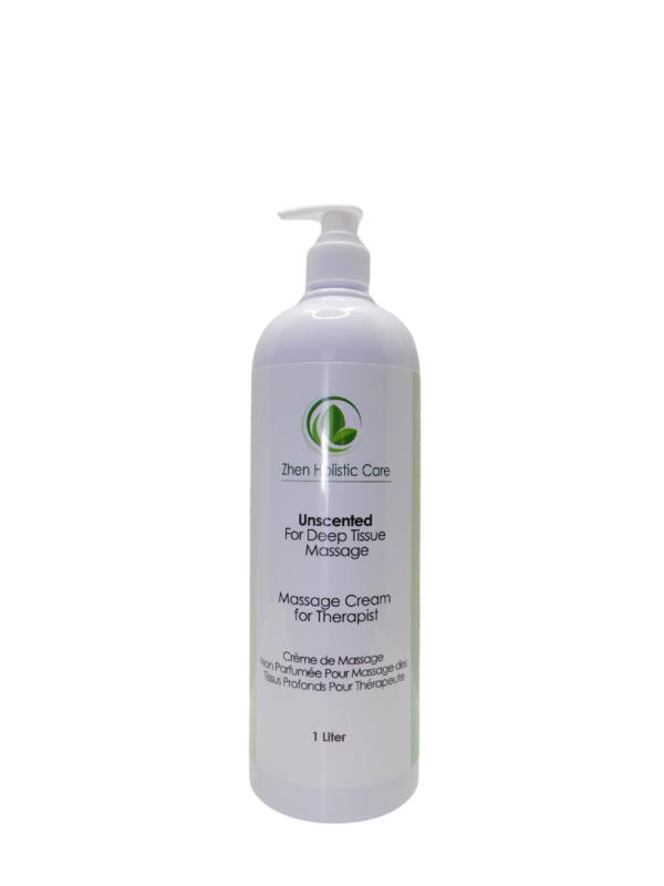 Unscented Massage Cream - For Deep Tissue Massage 1L